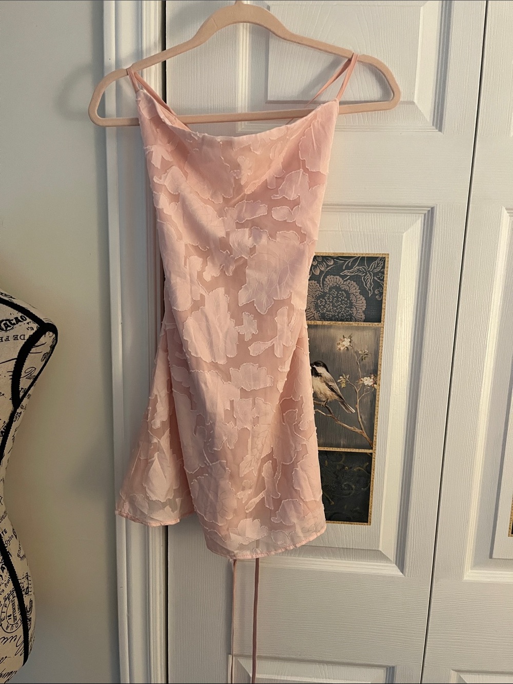 😃Elegant Pink Floral Slip Dress